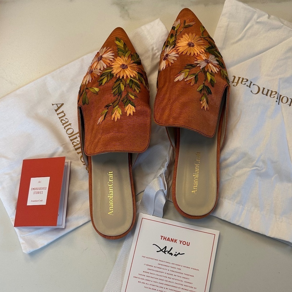 Anatolian Craft Handcrafted Sunkissed Mules - EUR 42 (see note) - NWOT - Picture 14 of 16